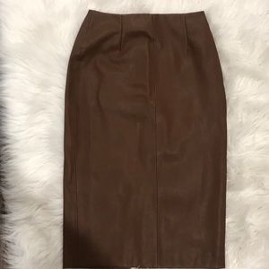 Leather skirt